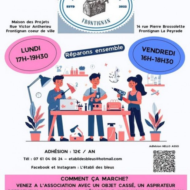 Association - L'établi des bleus reprend ses activités